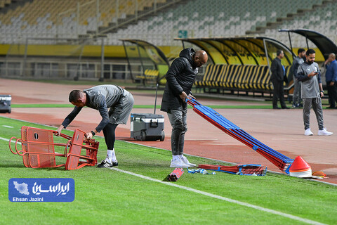 تمرین تیم فوتبال الهلال عربستان پیش از دیدار با سپاهان