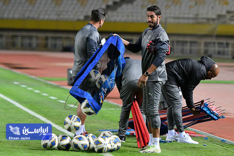 تمرین تیم فوتبال الهلال عربستان پیش از دیدار با سپاهان