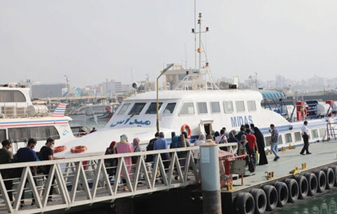 جابهجایی بیش از ۵۶۲ هزار نفر سفر دریایی در هرمزگان دریانوردی