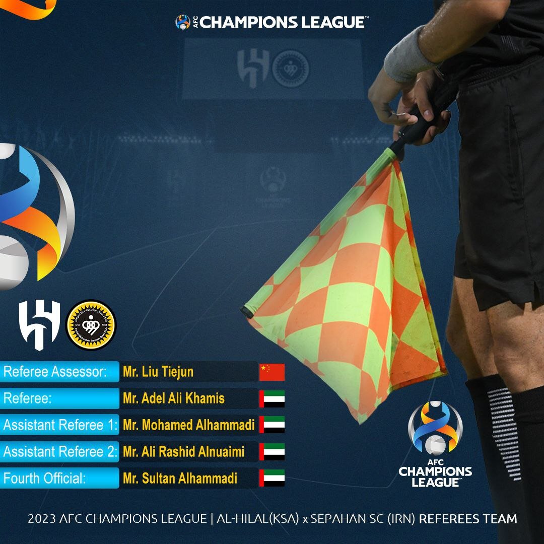 داور دیدار برگشت الهلال - سپاهان مشخص شد