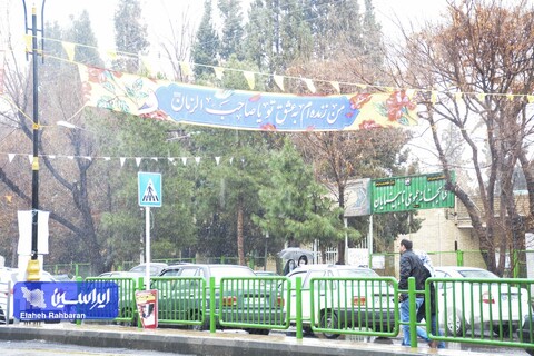 نیمه شعبان برفی اصفهان