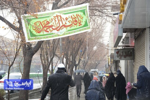 نیمه شعبان برفی اصفهان