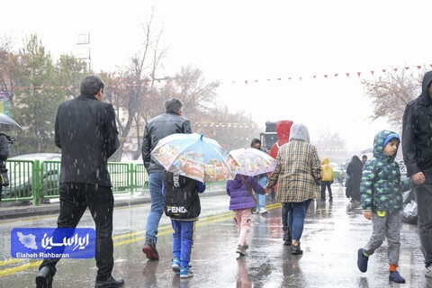 نیمه شعبان برفی اصفهان