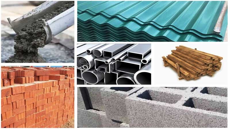 قیمت انواع مصالح ساختمانی ۷ اسفند ۱۴۰۲