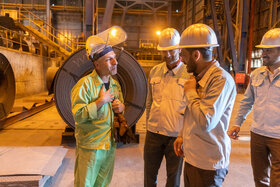 بازدید نوروزی مدیرعامل فولاد مبارکه از مجتمع فولاد سبا