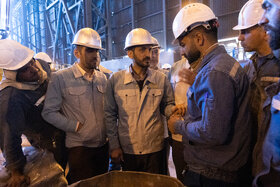 بازدید نوروزی مدیرعامل فولاد مبارکه از مجتمع فولاد سبا