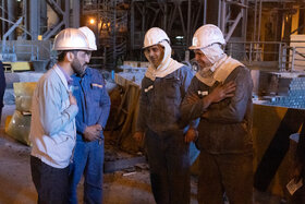 بازدید نوروزی مدیرعامل فولاد مبارکه از مجتمع فولاد سبا