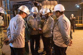 بازدید نوروزی مدیرعامل فولاد مبارکه از مجتمع فولاد سبا