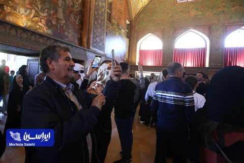 مسافران نوروزی در اماکن گردشگری اصفهان