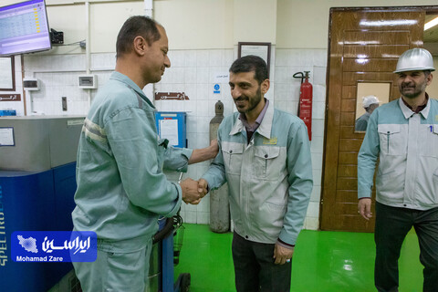 بازدید نوروزی مدیرعامل فولاد مبارکه از مجتمع فولاد سبا