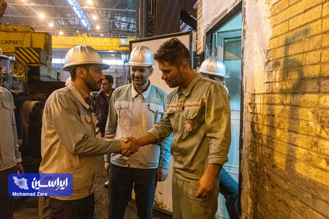 بازدید نوروزی مدیرعامل فولاد مبارکه از مجتمع فولاد سبا
