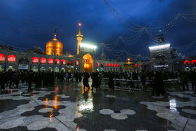 بارش باران در حرم مطهر رضوی