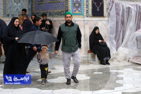 بارش باران در حرم مطهر رضوی
