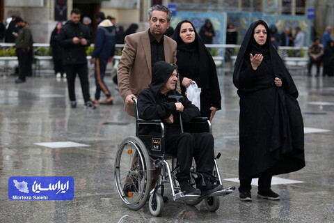 بارش باران در حرم مطهر رضوی