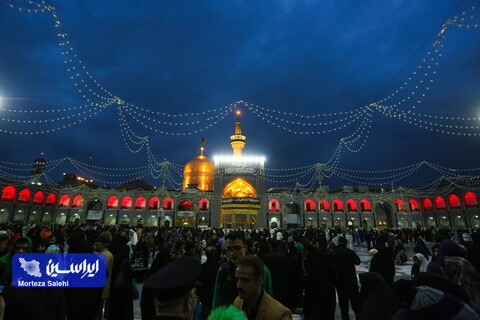 بارش باران در حرم مطهر رضوی