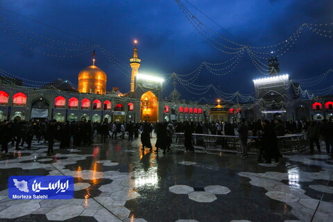 بارش باران در حرم مطهر رضوی