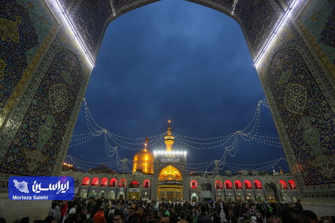 بارش باران در حرم مطهر رضوی