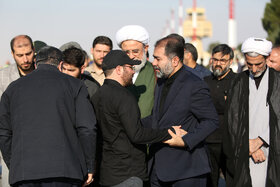 استقبال از پیکر مطهر سردار شهید زاهدی در فرودگاه اصفهان