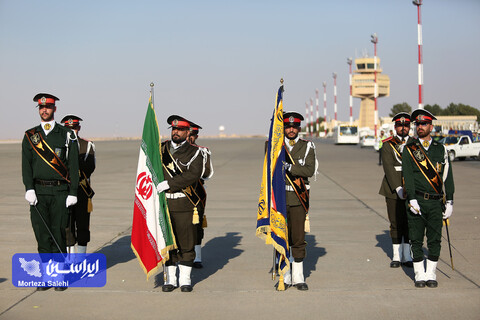 استقبال از پیکر مطهر سردار شهید زاهدی در فرودگاه اصفهان