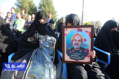 استقبال از پیکر مطهر سردار شهید زاهدی در فرودگاه اصفهان