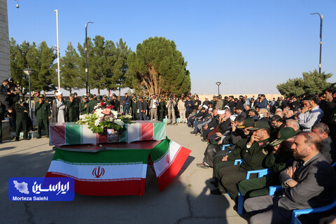 استقبال از پیکر مطهر سردار شهید زاهدی در فرودگاه اصفهان