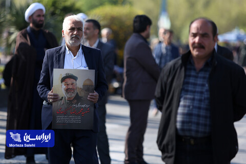 تشییع پیکر مطهر سردار شهید محمدرضا زاهدی در اصفهان