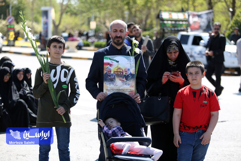 تشییع پیکر مطهر سردار شهید محمدرضا زاهدی در اصفهان