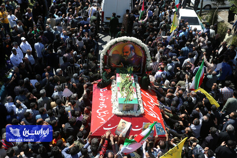 تشییع پیکر مطهر سردار شهید محمدرضا زاهدی در اصفهان