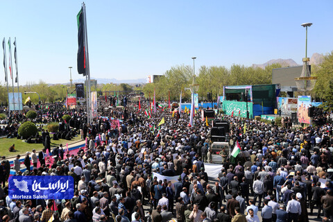 تشییع پیکر مطهر سردار شهید محمدرضا زاهدی در اصفهان