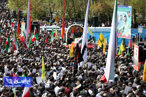 تشییع پیکر مطهر سردار شهید محمدرضا زاهدی در اصفهان