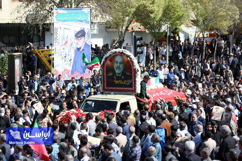 تشییع پیکر مطهر سردار شهید محمدرضا زاهدی در اصفهان