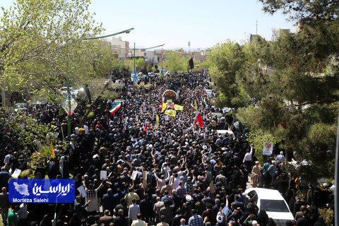 تشییع پیکر مطهر سردار شهید محمدرضا زاهدی در اصفهان