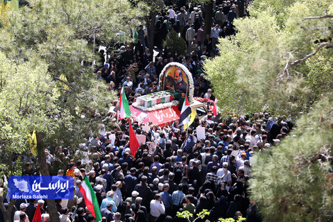 تشییع پیکر مطهر سردار شهید محمدرضا زاهدی در اصفهان