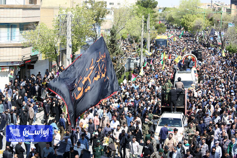 تشییع پیکر مطهر سردار شهید محمدرضا زاهدی در اصفهان