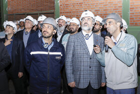 بازدید مدیرعامل سایپا و هیئت همراه و مدیرعامل فولاد مبارکه از خطوط تولید فولاد مبارکه