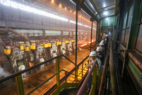 بازدید مدیرعامل سایپا و هیئت همراه و مدیرعامل فولاد مبارکه از خطوط تولید فولاد مبارکه