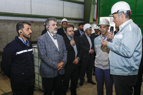 بازدید مدیرعامل سایپا و هیئت همراه و مدیرعامل فولاد مبارکه از خطوط تولید فولاد مبارکه