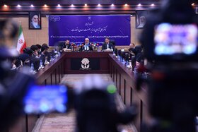 نشست خبری وزیر صمت با اصحاب رسانه در ششمین نمایشگاه توانمندی های صادراتی ایران