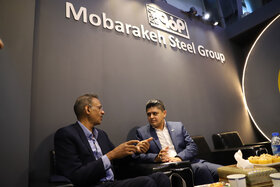 غرفه شرکت فولاد مبارکه در سومین روز از بیست و هشتمین نمایشگاه بین المللی نفت