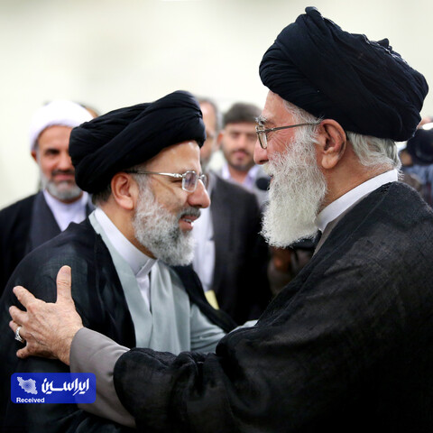 تصاویری از حجت‌الاسلام والمسلمین شهید سیدابراهیم رئیسی در کنار رهبر انقلاب اسلامی