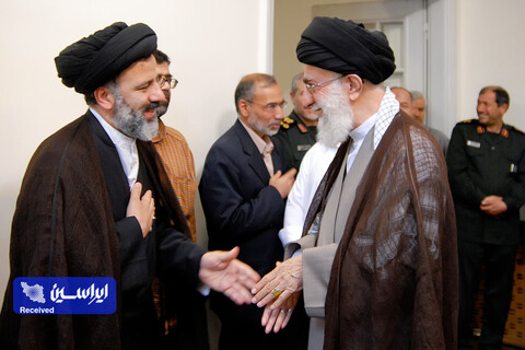 تصاویری از حجت‌الاسلام والمسلمین شهید سیدابراهیم رئیسی در کنار رهبر انقلاب اسلامی