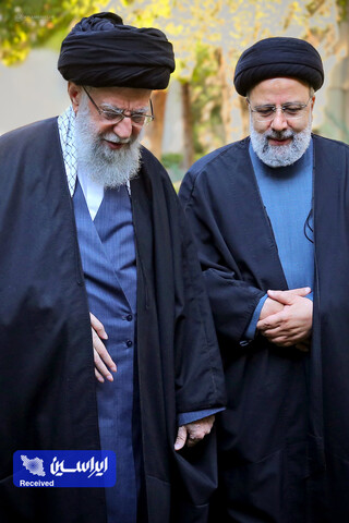تصاویری از حجت‌الاسلام والمسلمین شهید سیدابراهیم رئیسی در کنار رهبر انقلاب اسلامی