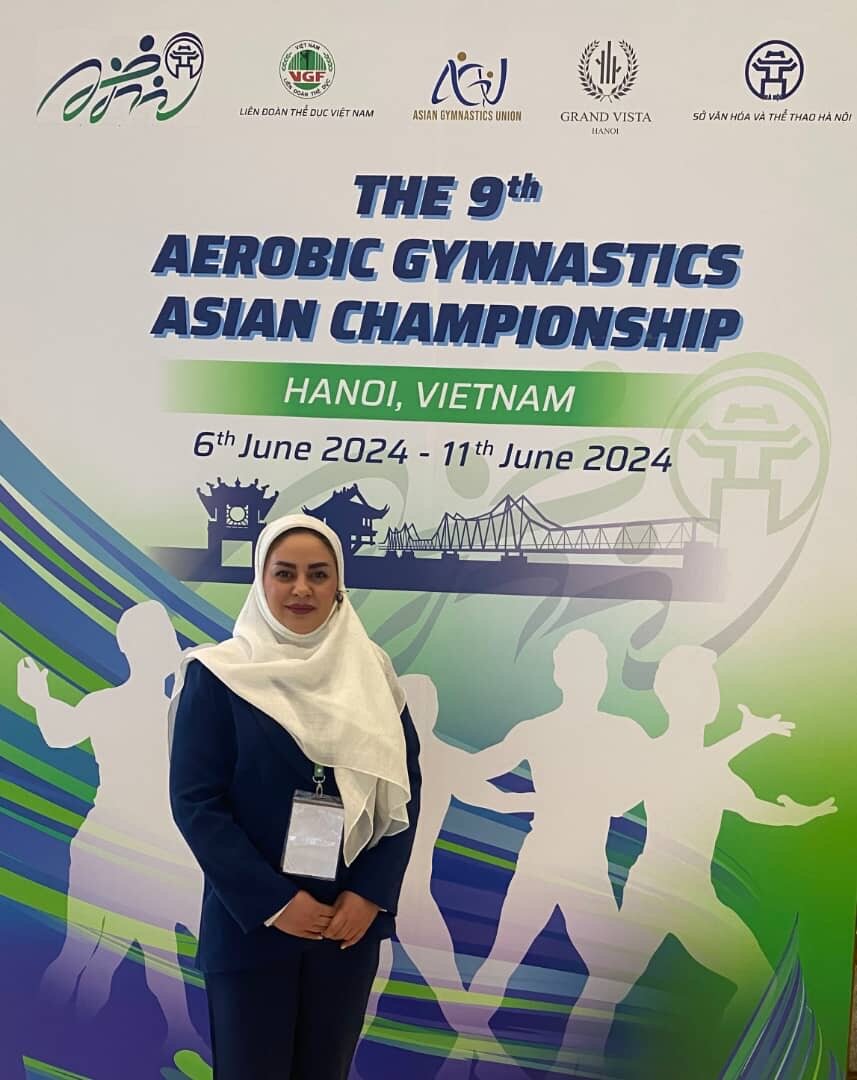 قضاوت داور اصفهانی در رقابتهای ایروبیک ژیمناستیک قهرمانی آسیا