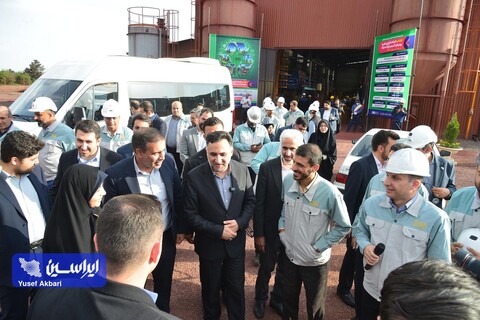 بازدید معاون علمی رئیس جمهور از شرکت فولاد مبارکه و افتتاح و کلنگ زنی دو پروژه در این شرکت