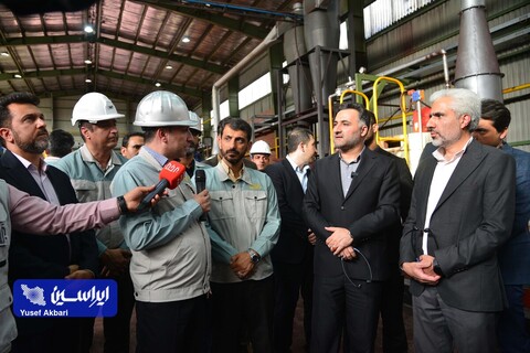 بازدید معاون علمی رئیس جمهور از شرکت فولاد مبارکه و افتتاح و کلنگ زنی دو پروژه در این شرکت