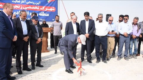 کلنگ زنی شهرک زنجیره مس به دست مردم در سال مشارکت مردمی معدن