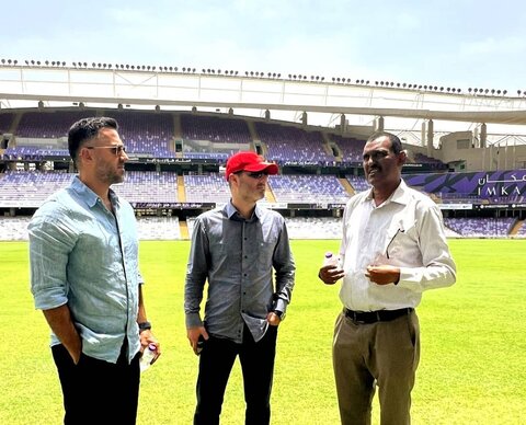 بازدید مدیر اجرایی و مربی تیم ملی از امکانات العین  فوتبال