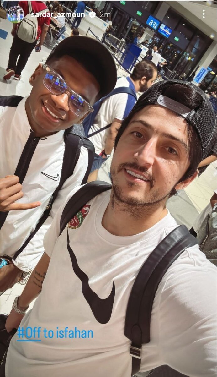 استوری جالب سردار آزمون قبل از درخشش مقابل سپاهان