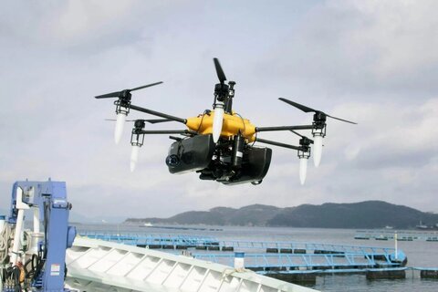 ژاپن از پهپادهای هوش مصنوعی در زمان بلایای طبیعی کمک میگیرد پهباد