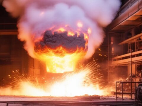 تعطیلی سه ماهه کارخانه معدنی مس چین بر اثر آتش سوزی کارخانه مس